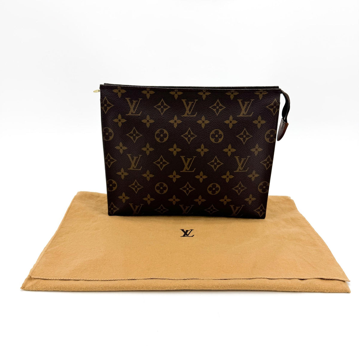 Louis Vuitton Toiletry Pouch Nm Monogram Canvas Brown Canvas Toiletry Case Accessory (Pre-Owned)