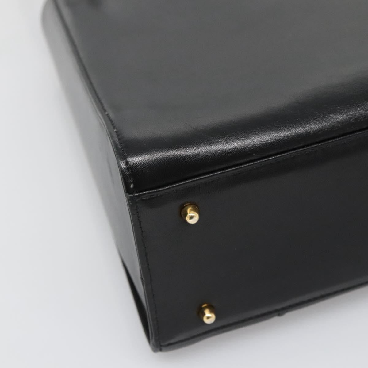 Valentino Garavani Vintage Leather Black Leather Shoulder Bag Bag (Pre-Owned)