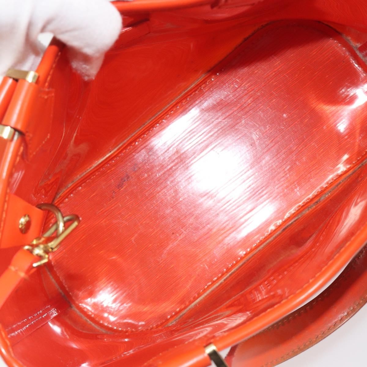 Louis Vuitton Plage Lagoon Bay Vinyl Epi Leather Orange Leather Tote Bag Bag (Pre-Owned)