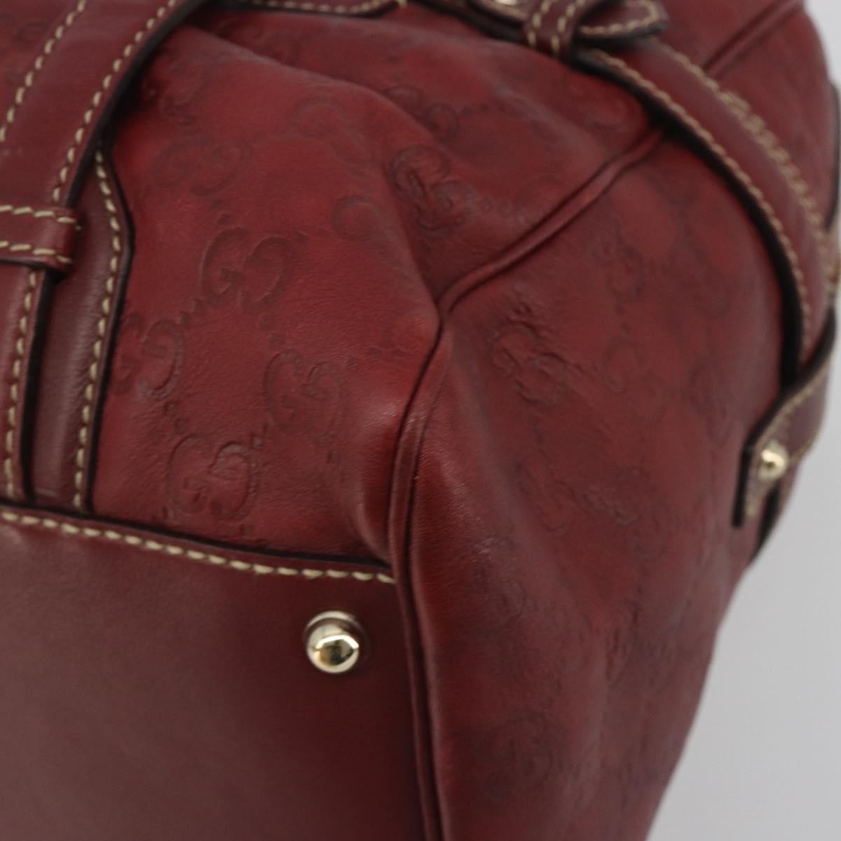 Gucci 85Th Anniversary Boston Guccissima Leather Red Leather Shoulder Bag Bag (Pre-Owned)