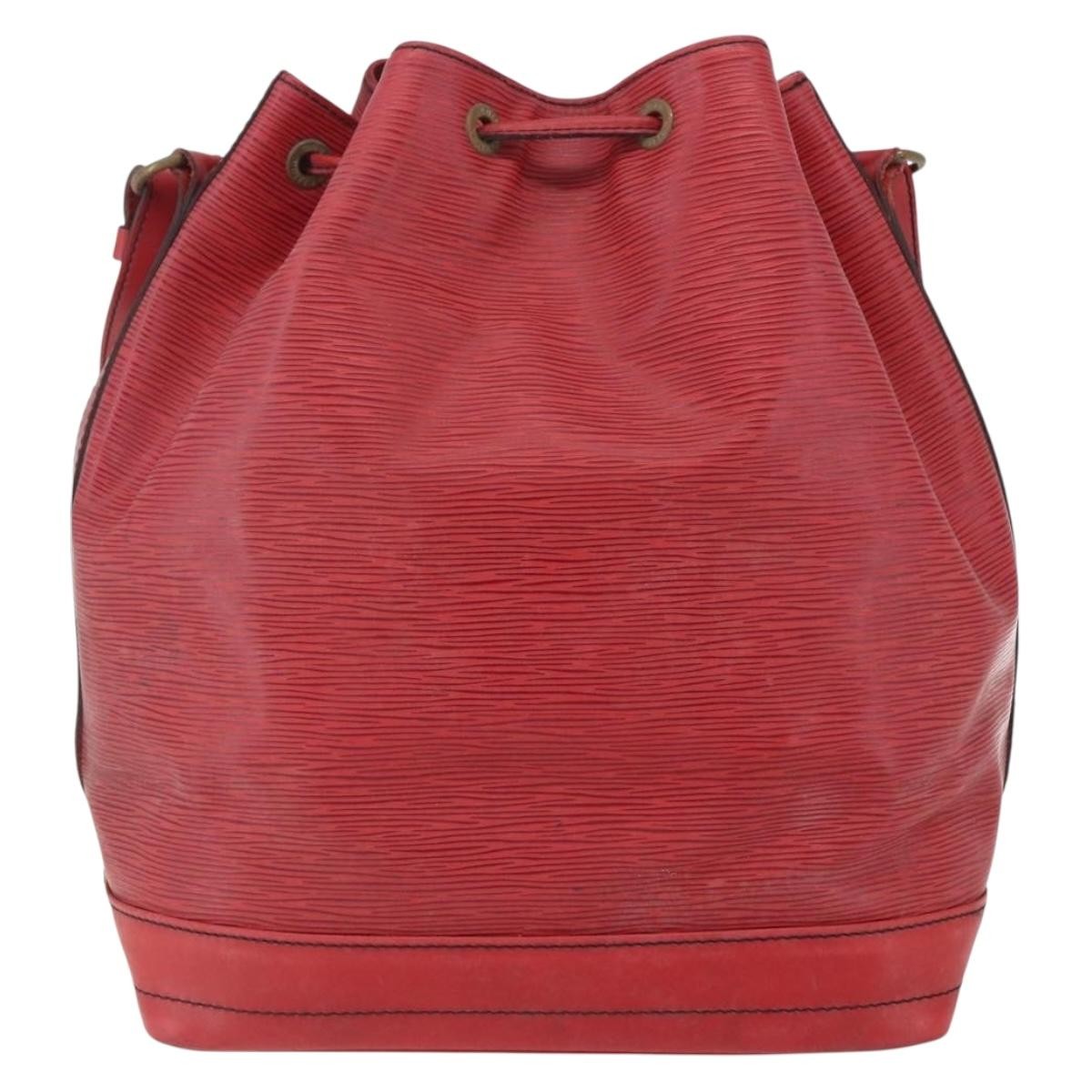 Louis Vuitton Petit Noe Nm Epi Leather Red Leather Shoulder Bag Bag (Pre-Owned)