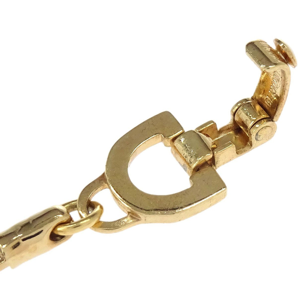 Christian Dior Cd Logo Metal Gold Gold_Plated Bracelet Jewelry (Pre-Owned)