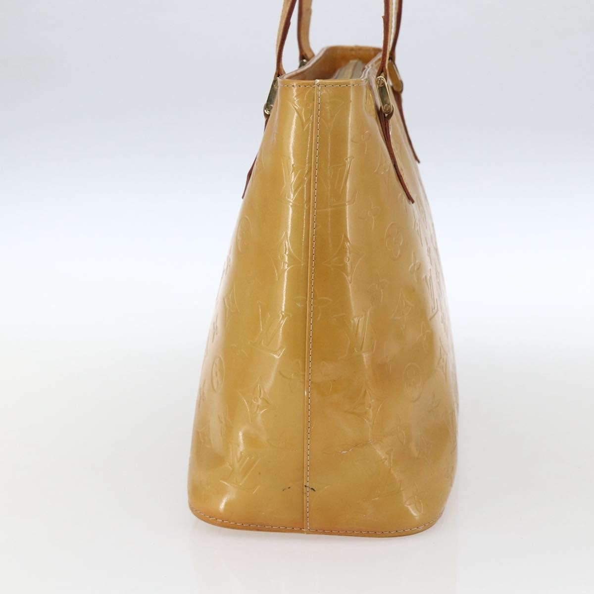 Louis Vuitton Houston Monogram Vernis Beige Patent_Leather Tote Bag Bag (Pre-Owned)