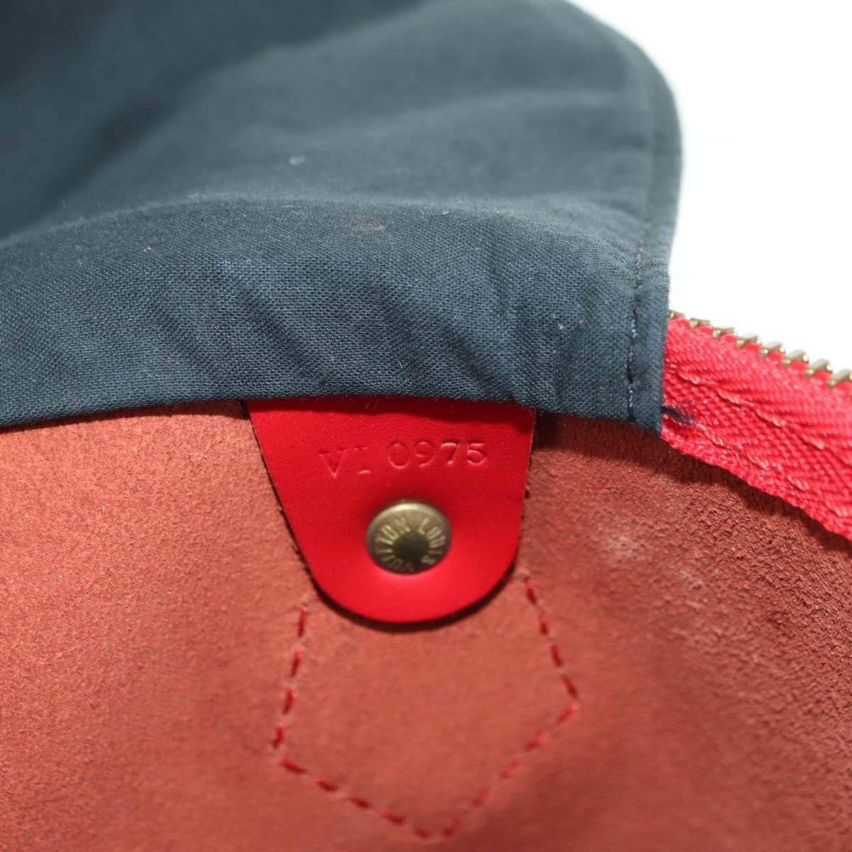Louis Vuitton Speedy Epi Leather Red Leather Handbag (Pre-Owned)