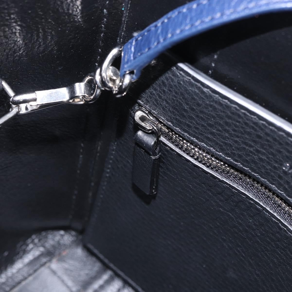 Balenciaga Everyday Tote Leather Navy Leather Tote Bag Bag (Pre-Owned)