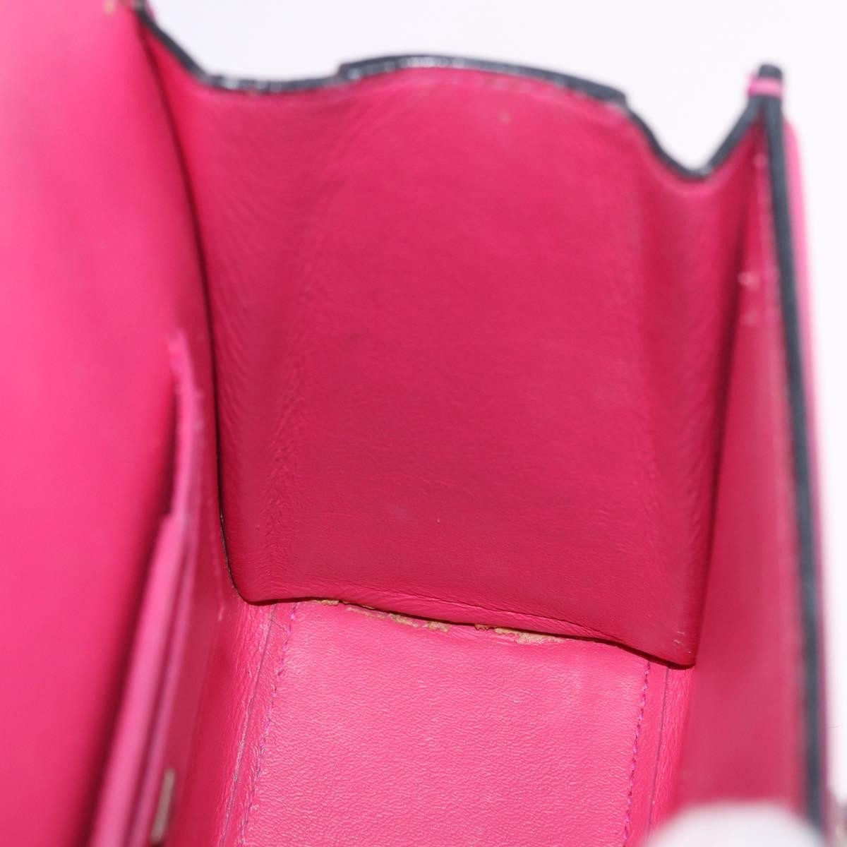 Salvatore Ferragamo Boxyz Top Handle Leather Pink Leather Handbag (Pre-Owned)