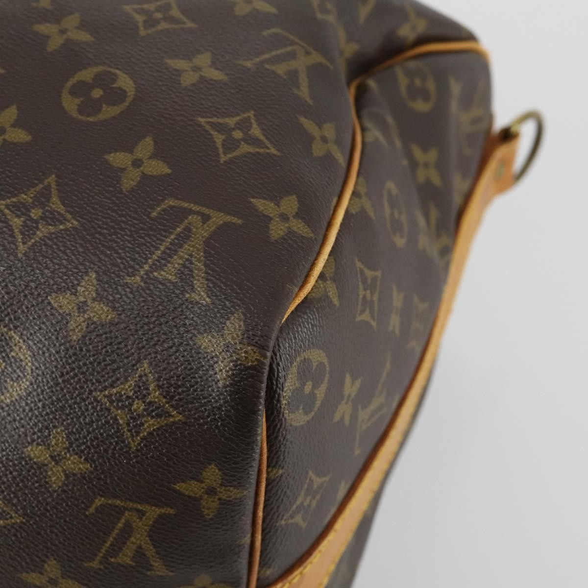 Louis Vuitton Keepall Bandouliere Monogram Canvas Brown Canvas Travel Bag Bag (Pre-Owned)