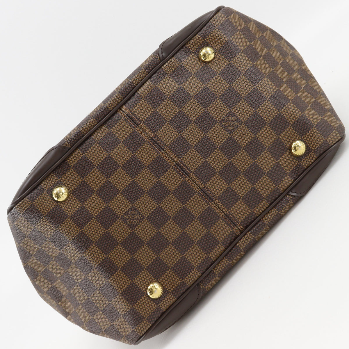 Louis Vuitton Verona Damier Ebene Brown Canvas Tote Bag Bag (Pre-Owned)