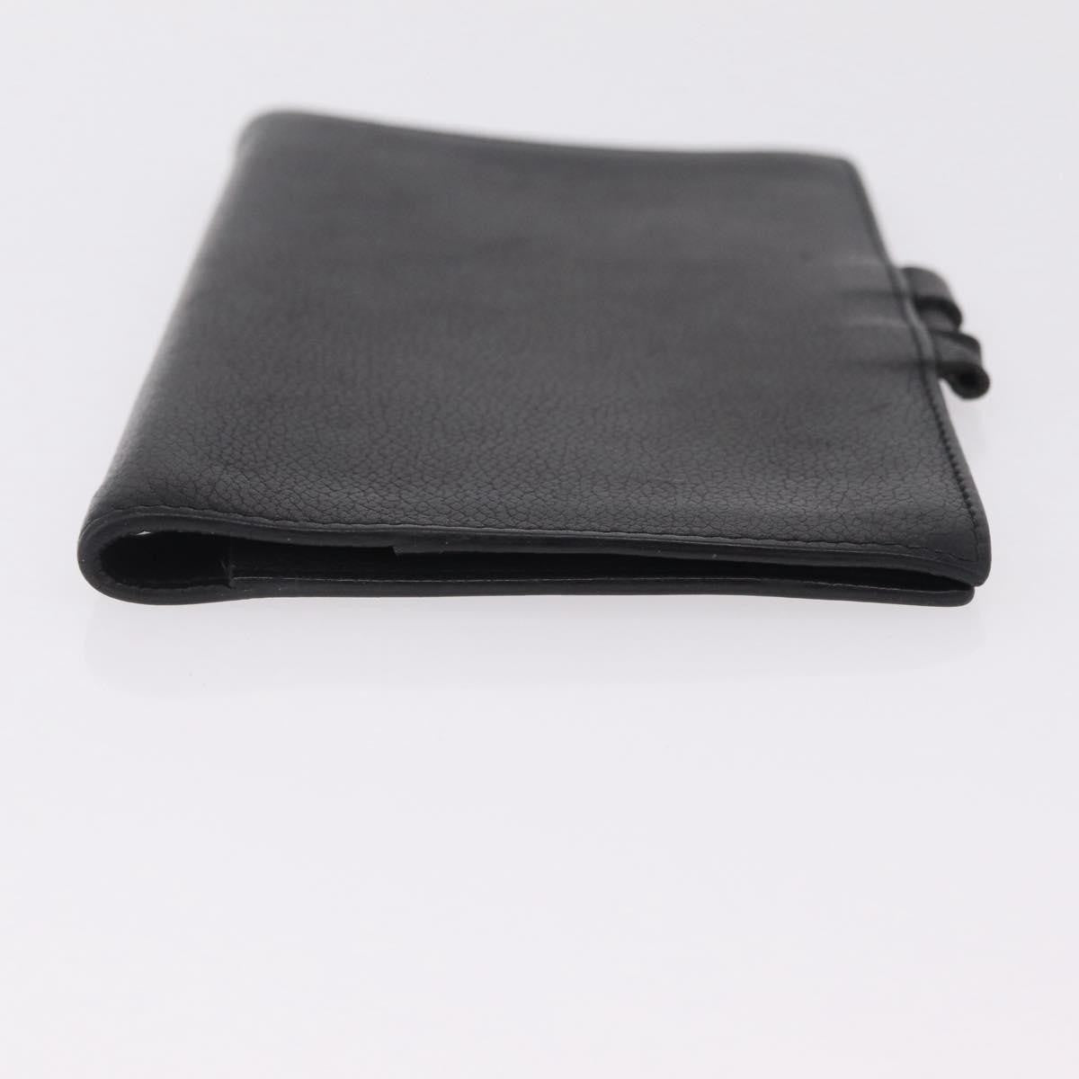 Hermes Vision Agenda Cover Leather Black Leather Briefcase Bag (Pre-Owned)