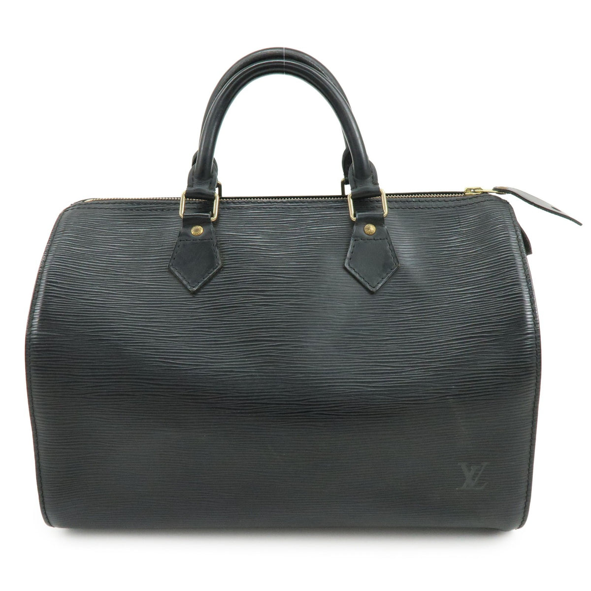 Louis Vuitton Speedy Epi Leather Black Leather Handbag (Pre-Owned)