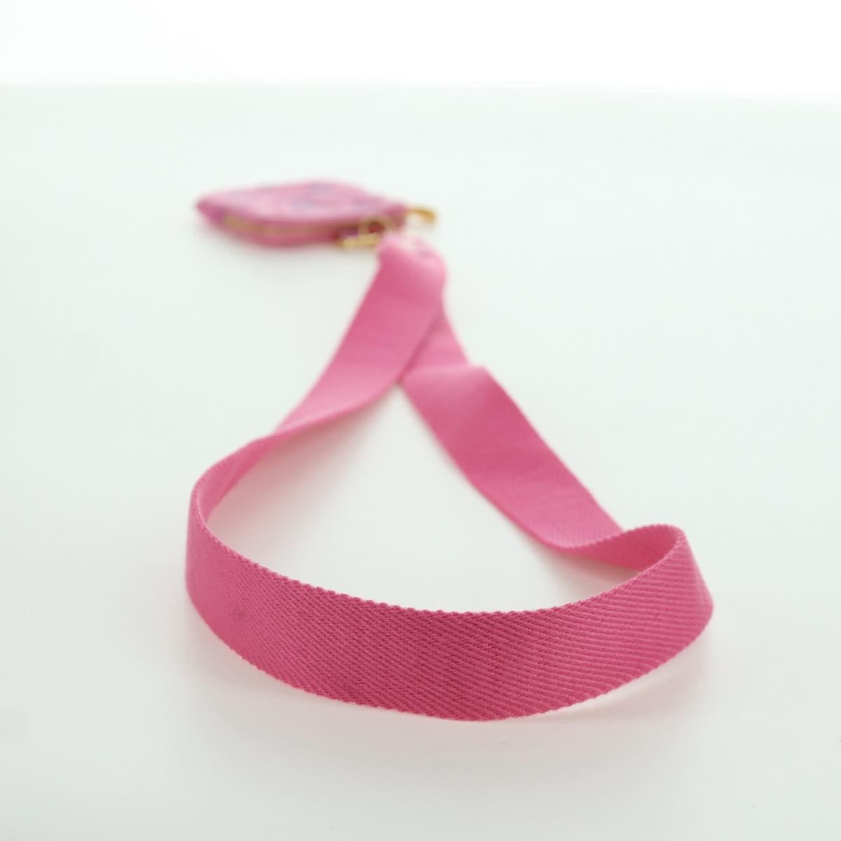 Louis Vuitton Lanyard Multipochette Coin Case Monogram Empreinte Pink Canvas Wallets Accessory (Pre-Owned)
