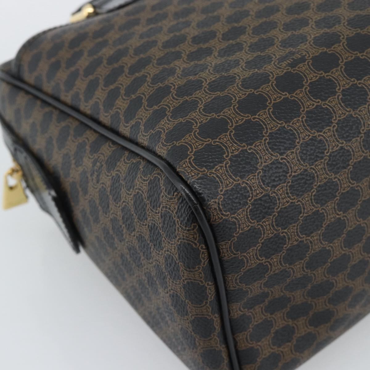 Celine Macadam Macadam With Leather Black Canvas Tote Bag Bag (Pre-Owned)