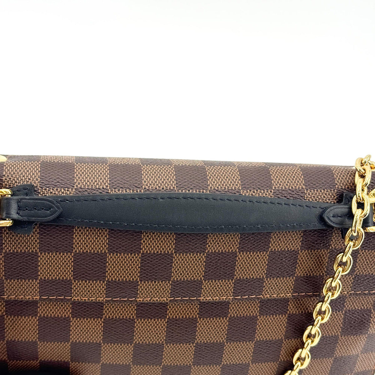 Louis Vuitton Vavin Damier With Leather Brown Canvas Tote Bag Bag (Pre-Owned)