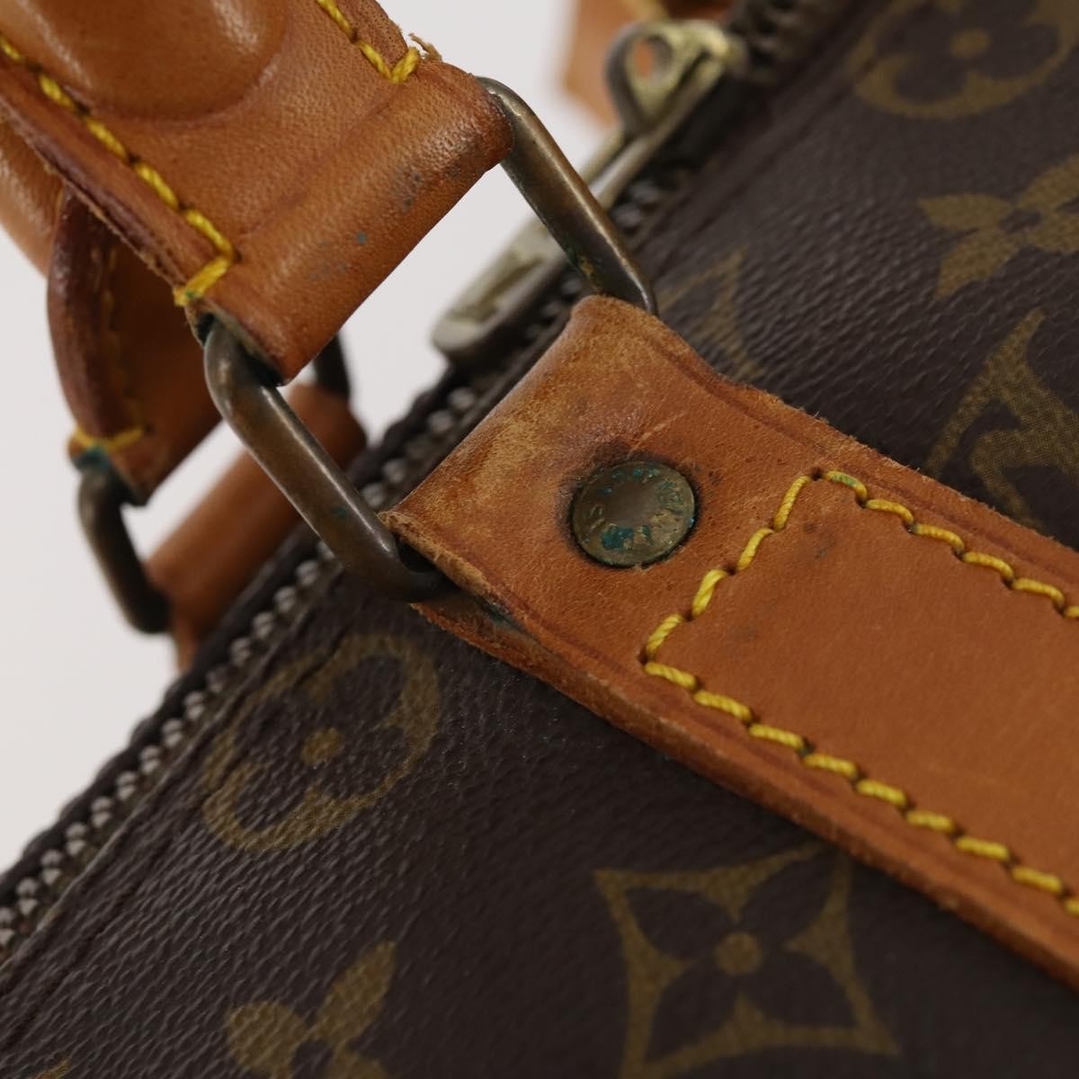 Louis Vuitton Keepall Monogram Canvas Brown Canvas Handbag (Pre-Owned)