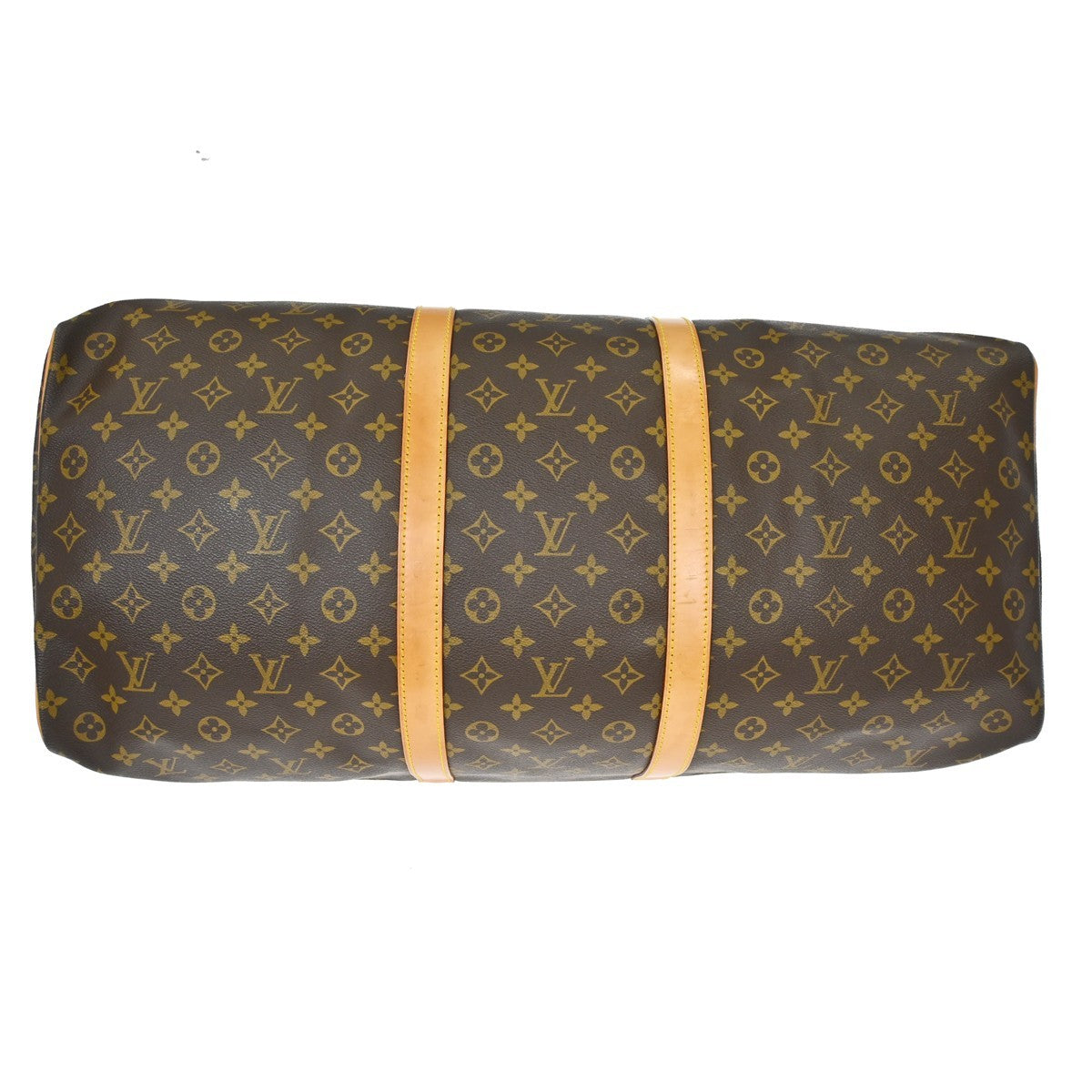Louis Vuitton Keepall Monogram Brown Canvas Travel Bag Bag (Pre-Owned)