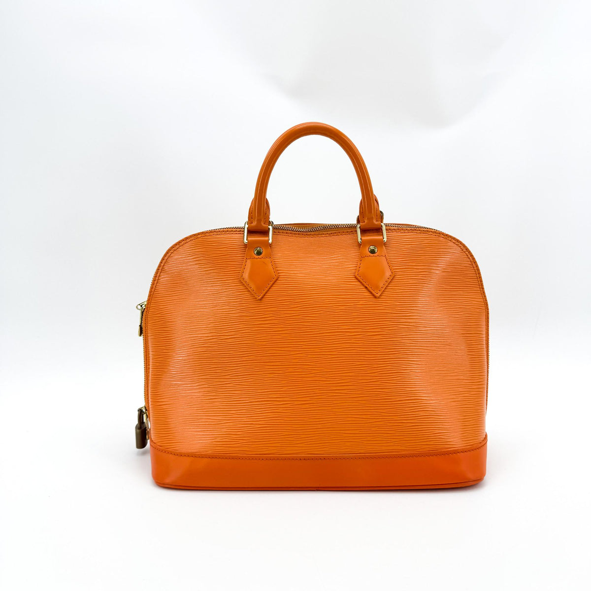 Louis Vuitton Alma Epi Leather Orange Leather Handbag (Pre-Owned)