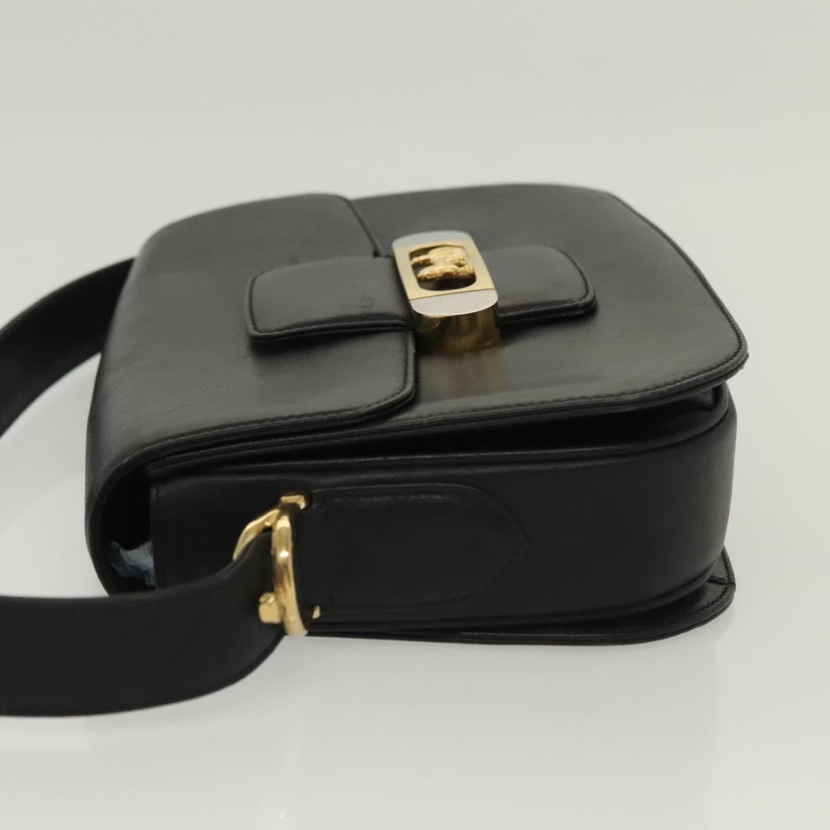Celine Horse Carriage Leather Black Leather Bag (Pre-Owned)