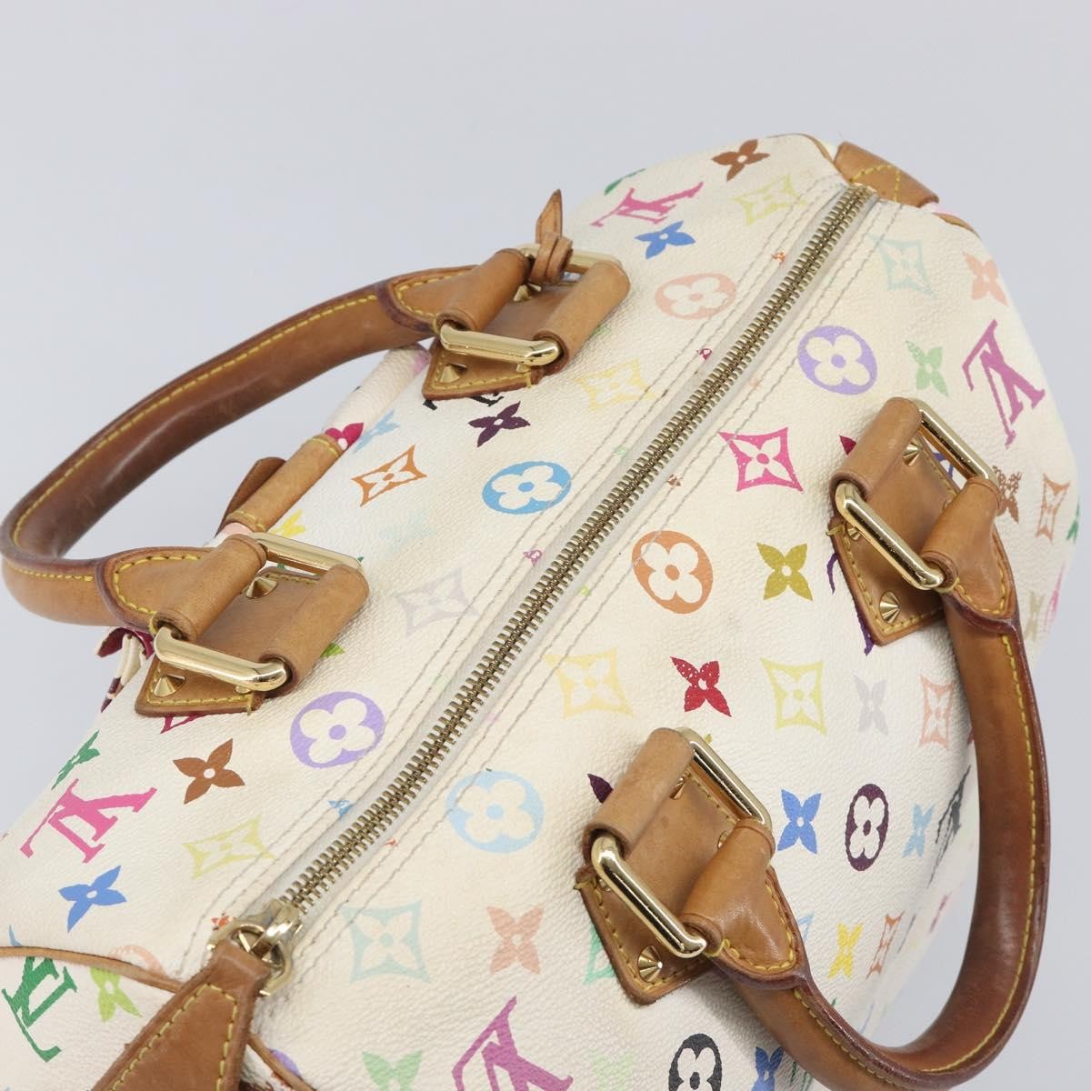 Louis Vuitton X Takashi Murakami Speedy Soft Bandouliere Monogram Multicolor Multicolour Canvas Handbag (Pre-Owned)