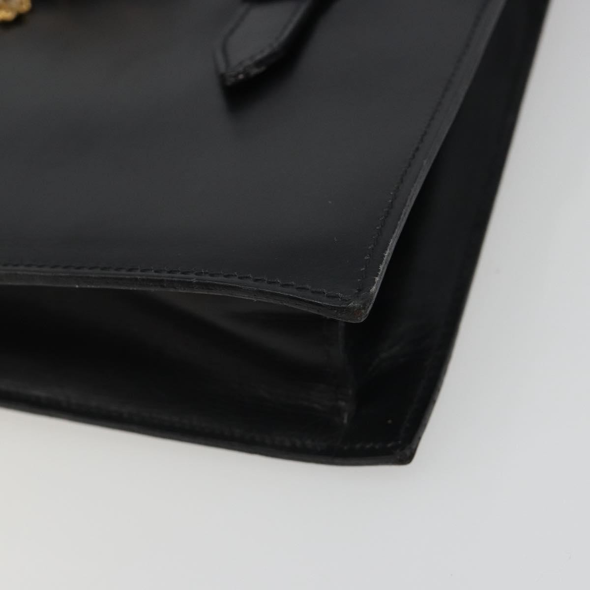 Celine Handbag Leather Black Leather Handbag (Pre-Owned)