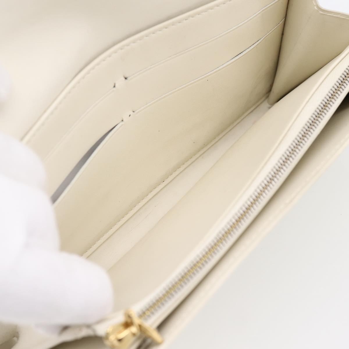 Louis Vuitton Vintage Sarah Monogram Vernis Beige Patent_Leather Wallets Accessory (Pre-Owned)