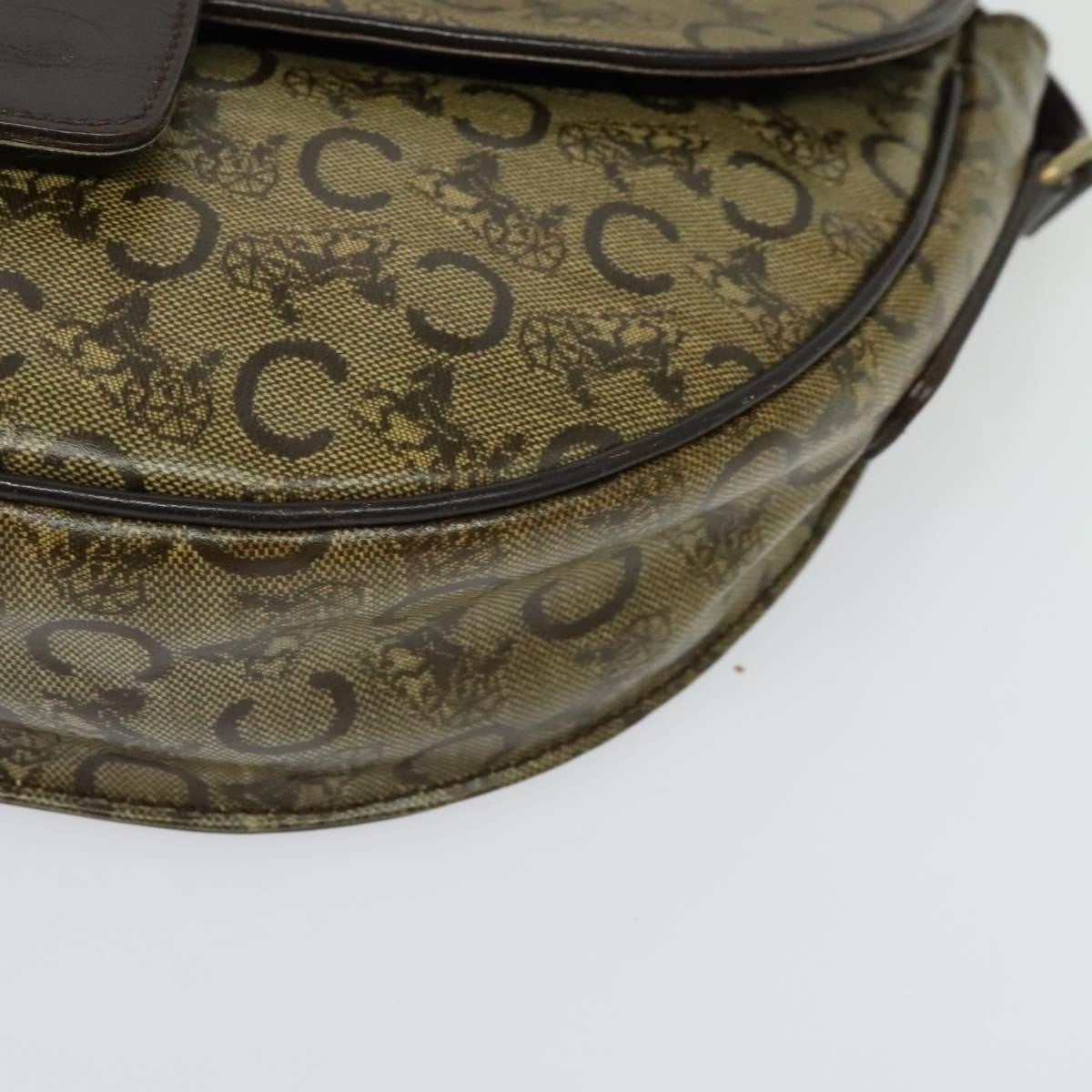 Celine C Sulky Canvas And Leather Beige Canvas Shoulder Bag Bag (Pre-Owned)