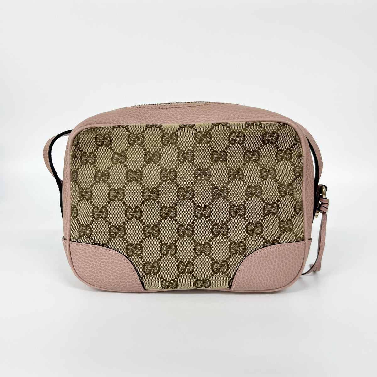 Gucci Bree Disco Gg Canvas With Leather Brown Canvas Crossbody Bag Bag (Pre-Owned)