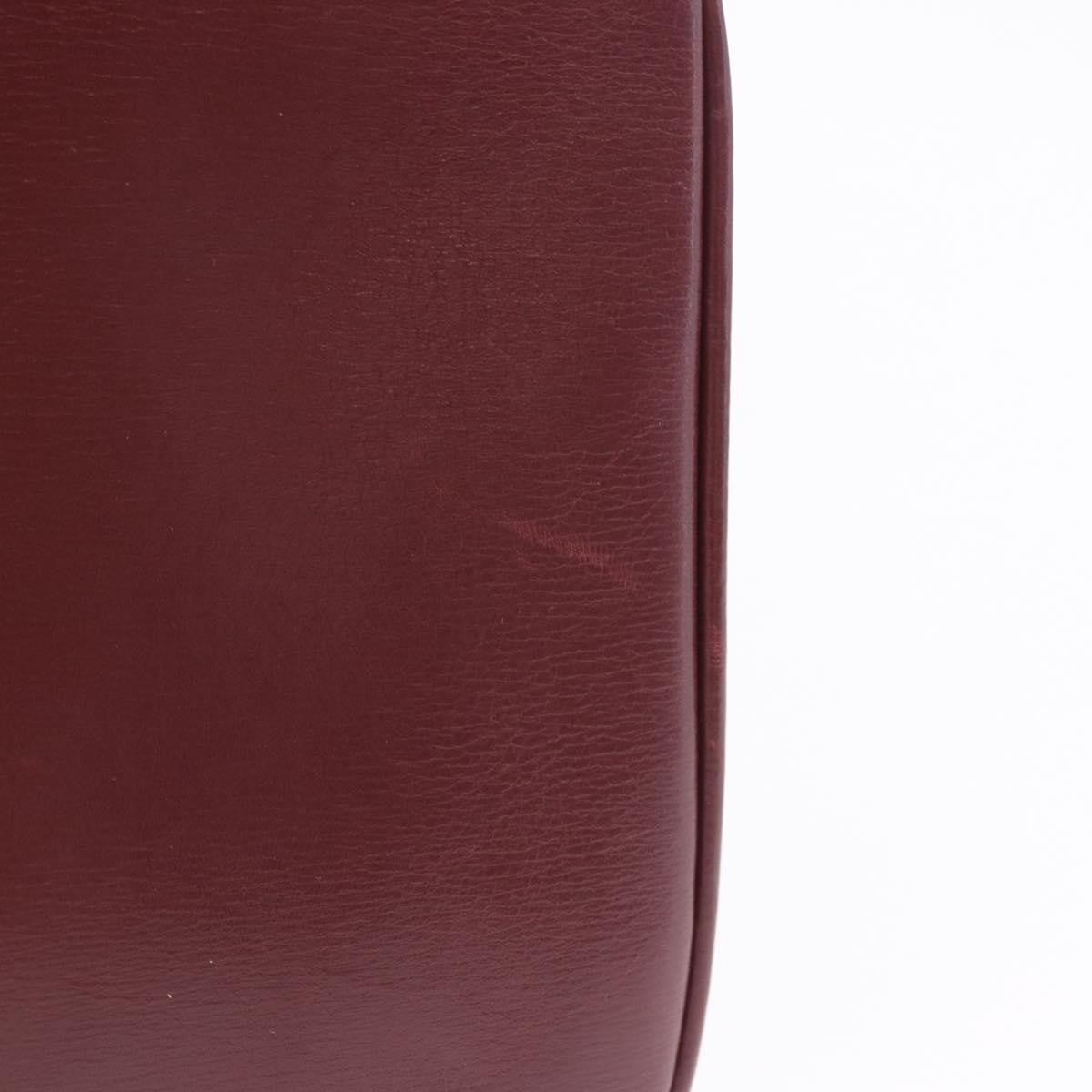 Celine Shoulder Leather Burgundy Leather Shoulder Bag Bag (Pre-Owned)