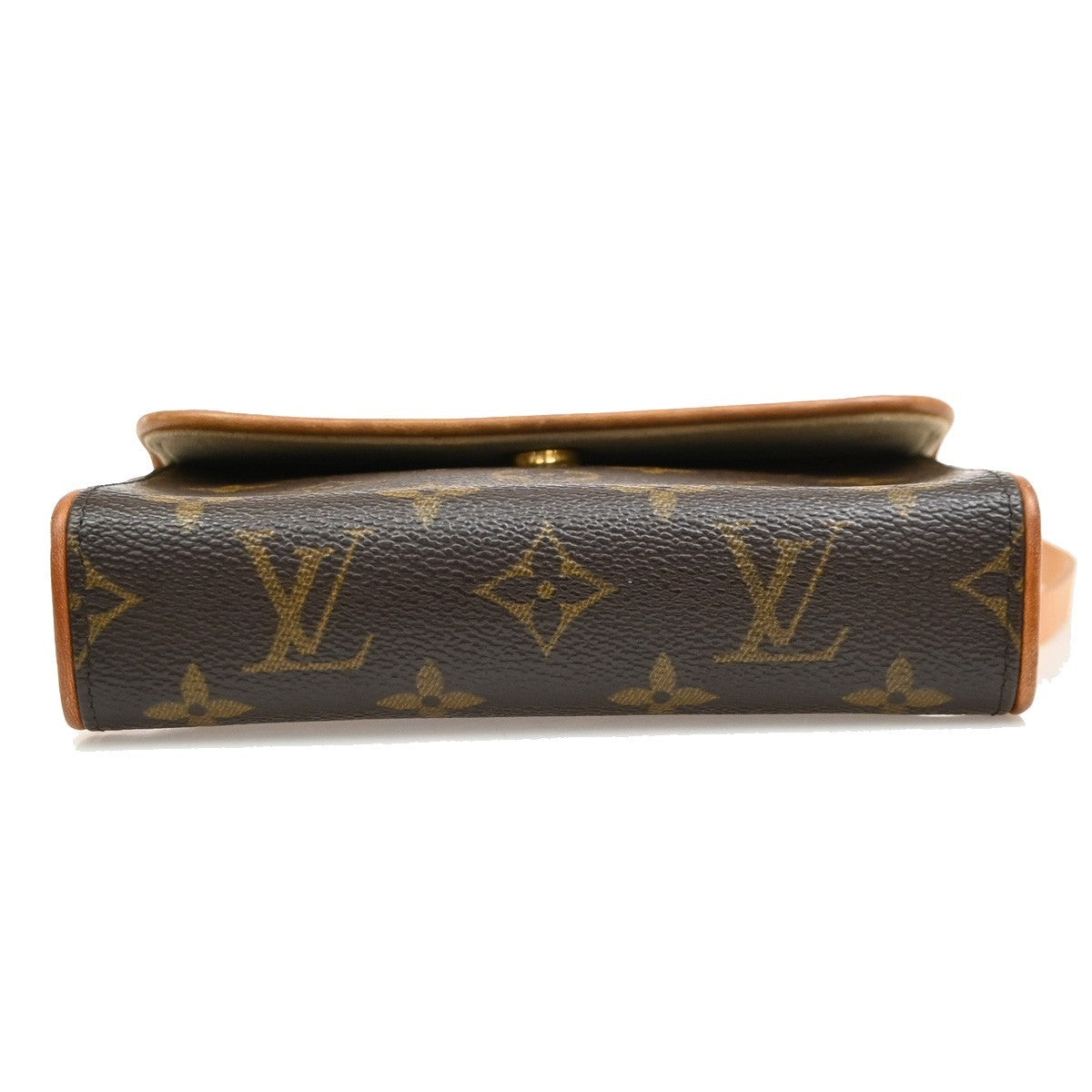 Louis Vuitton Florentine Pochette Canvas Brown Canvas Clutche & Pouche Bag (Pre-Owned)