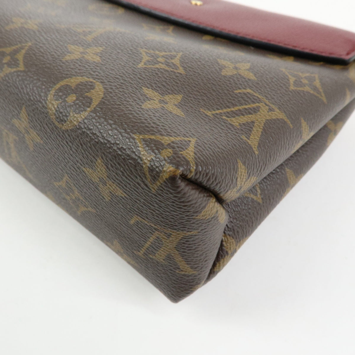 Louis Vuitton Saint Placide Monogram Canvas And Leather Brown Canvas Handbag (Pre-Owned)