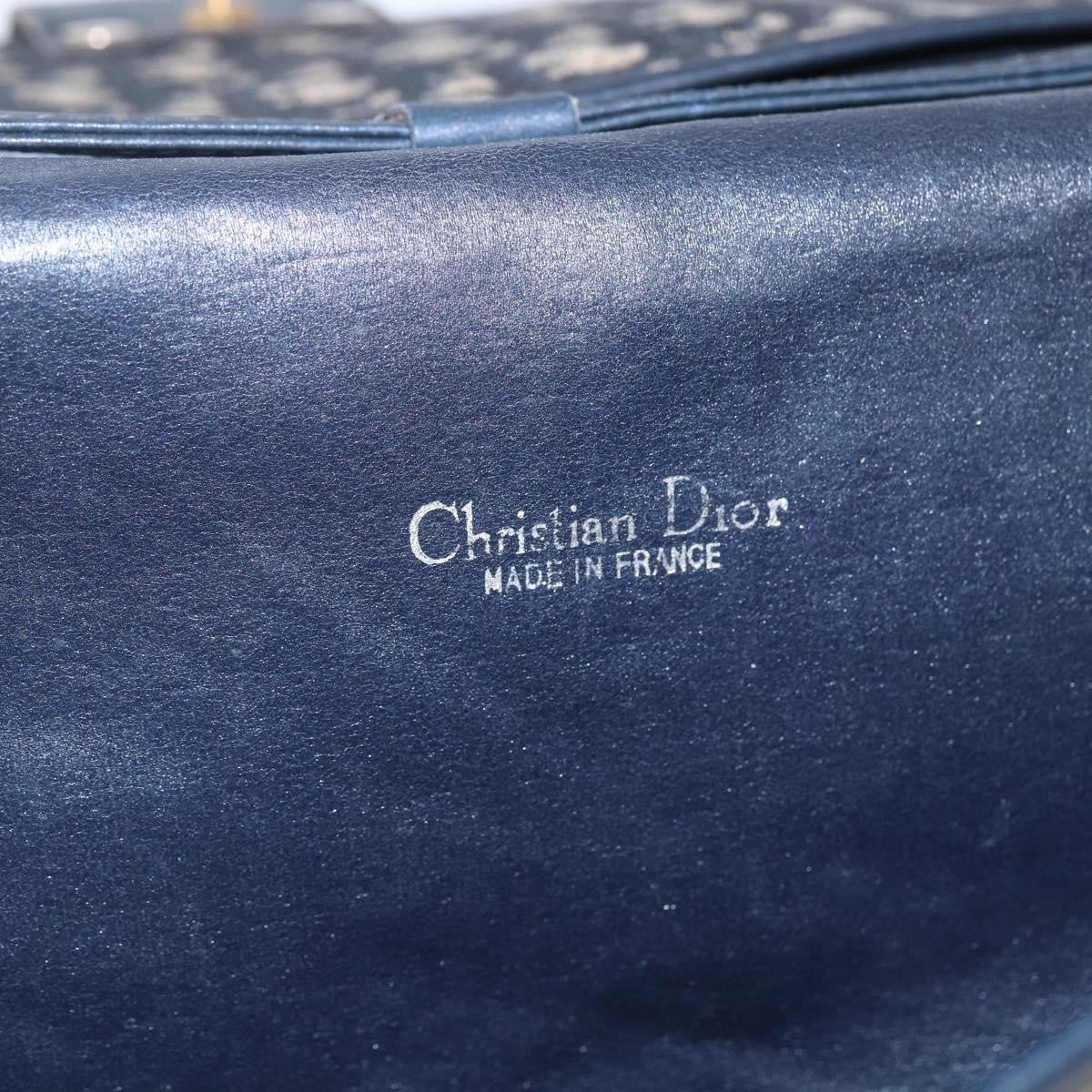 Christian Dior Vintage Trotter Canvas Navy Canvas Shoulder Bag Bag (Pre-Owned)