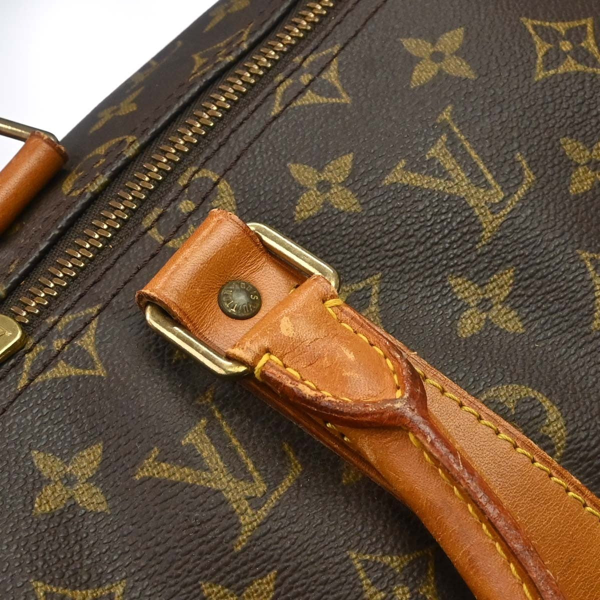 Louis Vuitton Keepall Monogram Canvas Brown Canvas Travel Bag Bag (Pre-Owned)