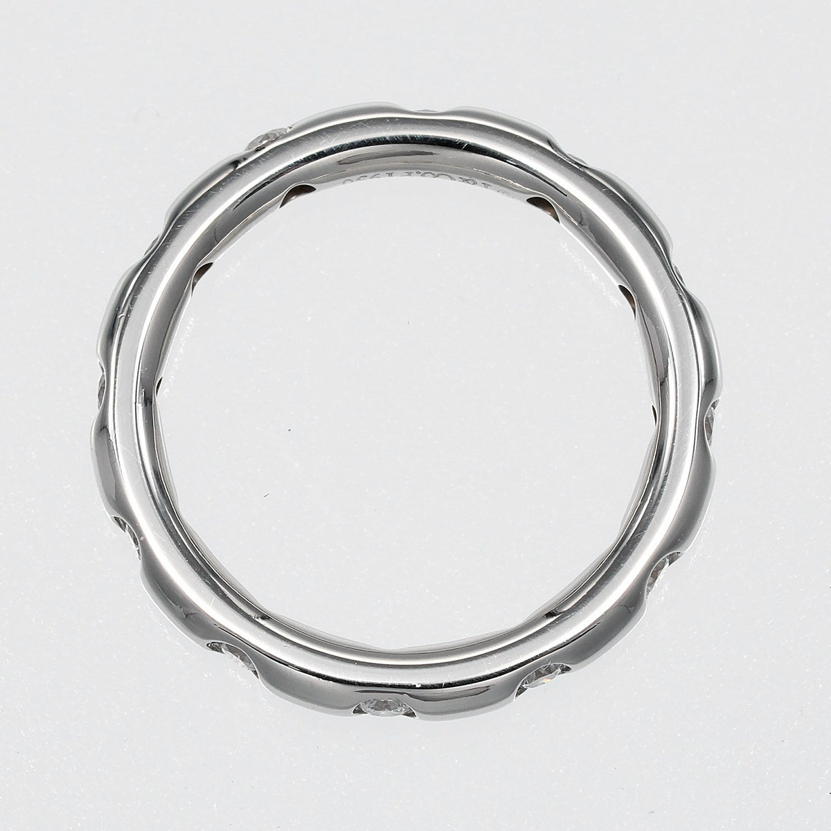 Tiffany & Co. Dots 950 Platinum Silver Platinum Ring Jewelry (Pre-Owned)