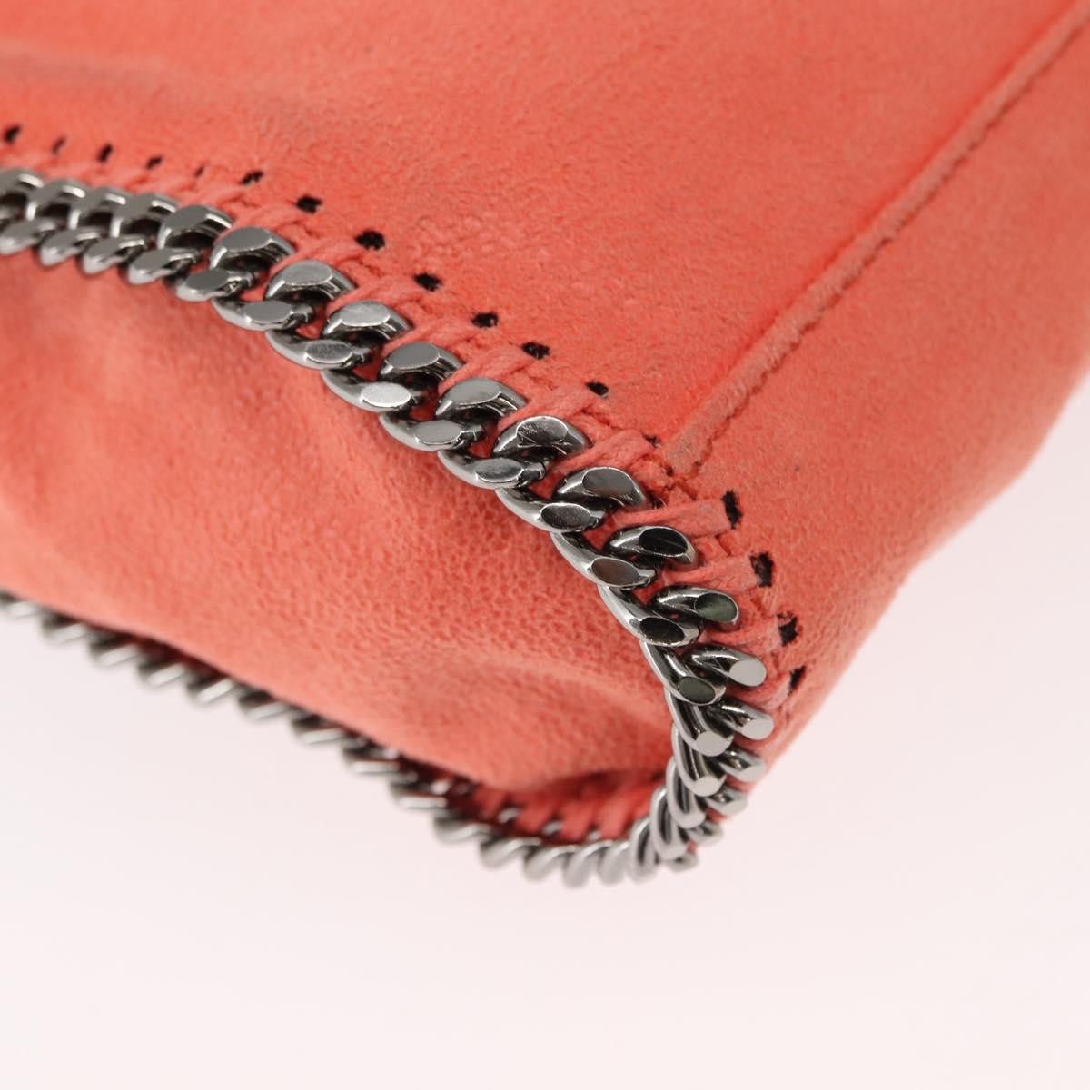 Stella Mccartney Falabella Fold Over Flap Shaggy Deer Orange Polyester Shoulder Bag Bag (Pre-Owned)