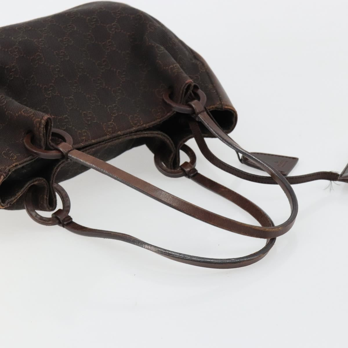 Gucci Vintage Jackie Gg Canvas Brown Canvas Backpack Bag (Pre-Owned)