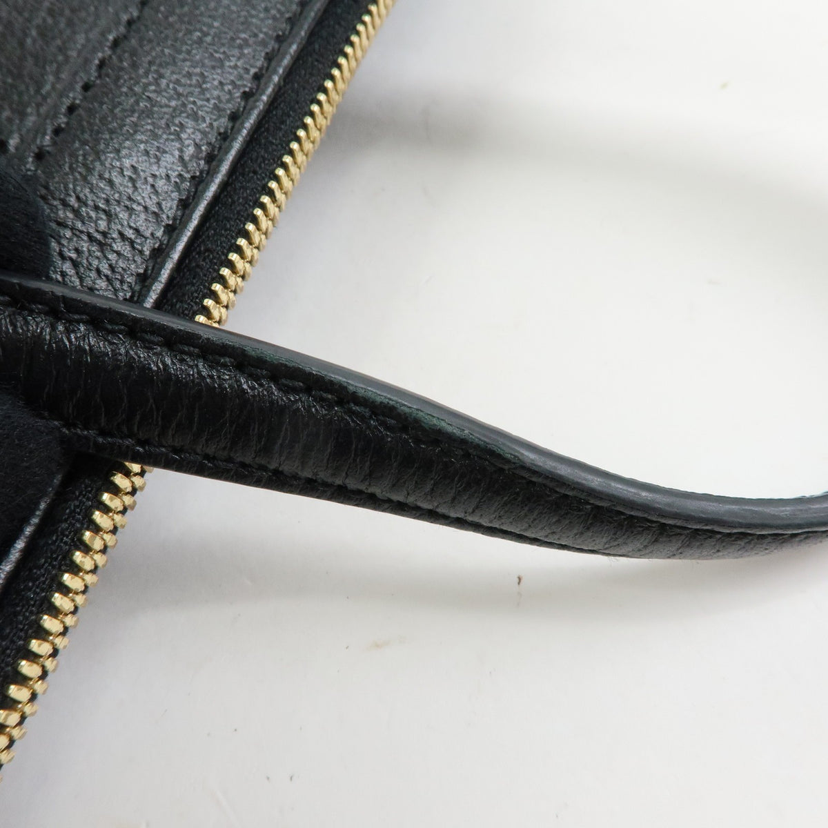 Gucci Ophidia Top Handle Leather Black Leather Tote Bag Bag (Pre-Owned)