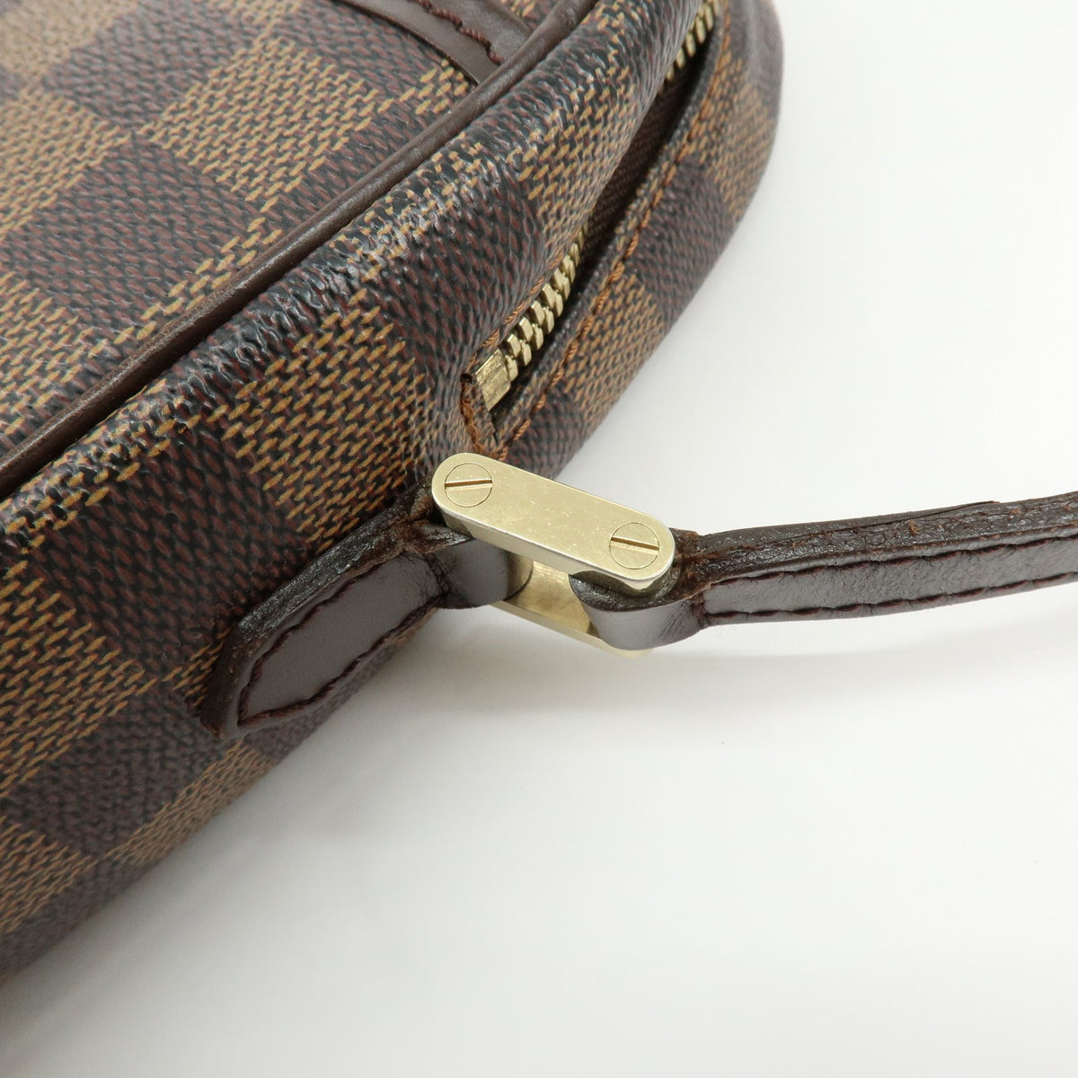 Louis Vuitton Ipanema Damier Brown Canvas Handbag (Pre-Owned)
