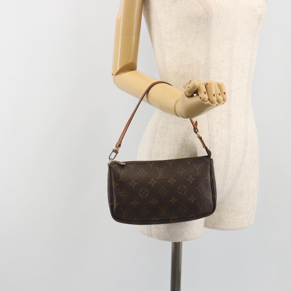 Louis Vuitton Pochette Accessoires Monogram Brown Canvas Clutche & Pouche Bag (Pre-Owned)