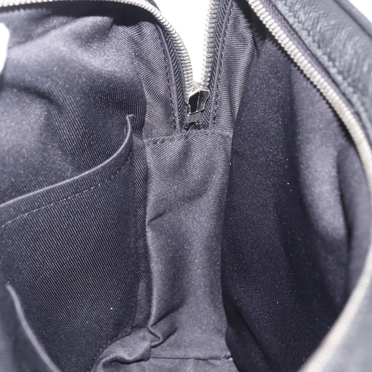 Louis Vuitton Alex Messenger Taiga Leather Black Leather Handbag (Pre-Owned)