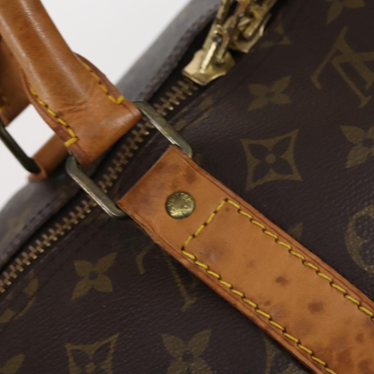 Louis Vuitton Keepall Monogram Canvas Brown Canvas Travel Bag Bag (Pre-Owned)