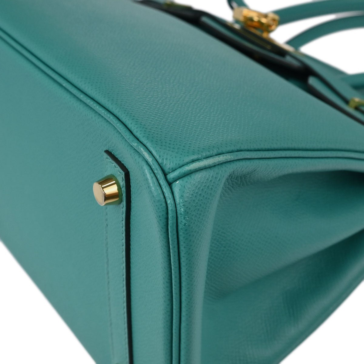 Hermes Birkin Green Epsom With Gold Hardware Green Leather Handbag (Pre-Owned)