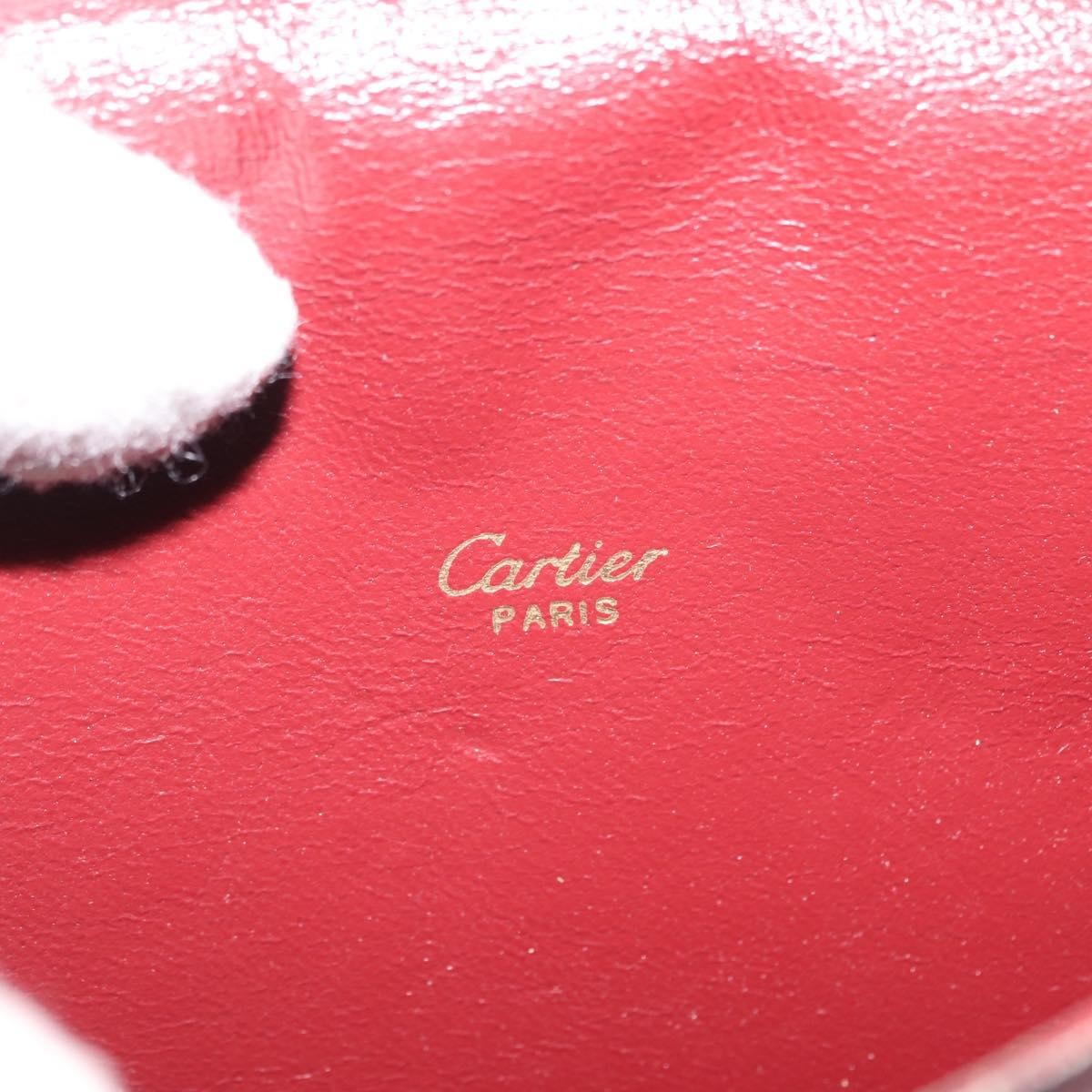 Cartier Must De Cartier Leather Burgundy Leather Shoulder Bag Bag (Pre-Owned)
