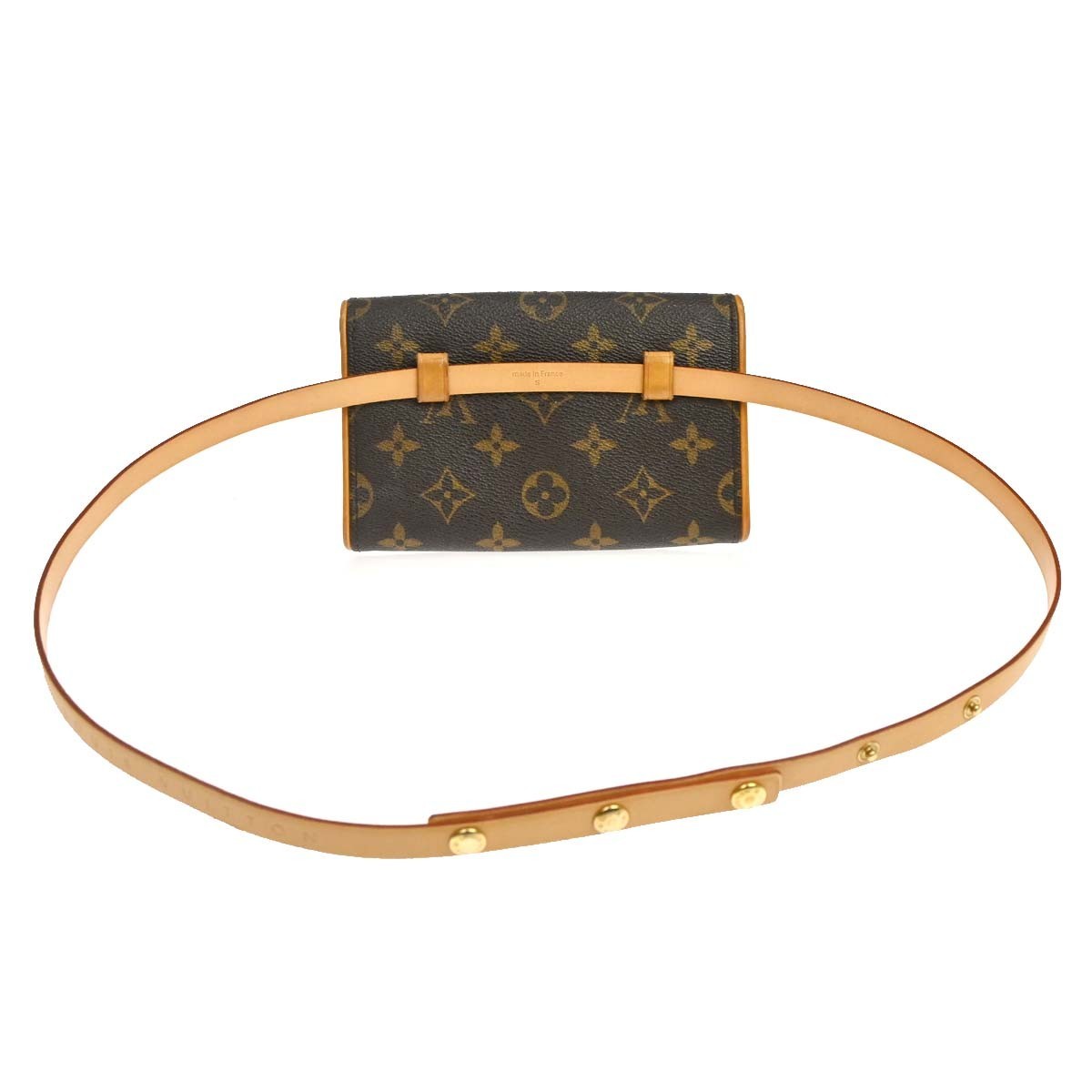 Louis Vuitton Florentine Waist Monogram Canvas Brown Canvas Handbag (Pre-Owned)