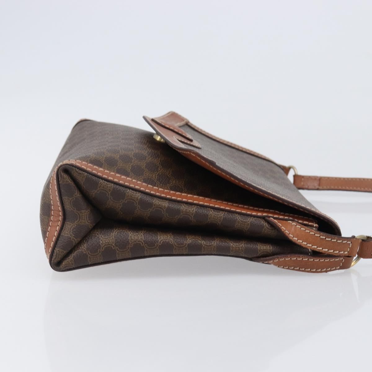 Celine Vintage Macadam Canvas Brown Canvas Backpack Bag (Pre-Owned)