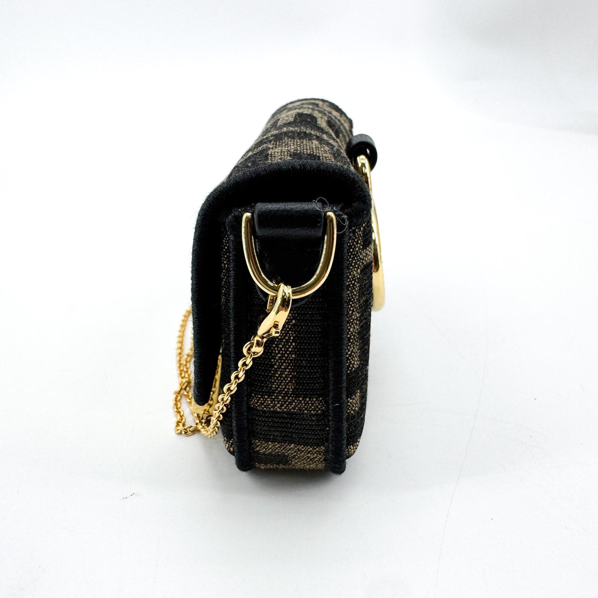 Fendi Baguette Nm Zucca Canvas Black Canvas Handbag (Pre-Owned)