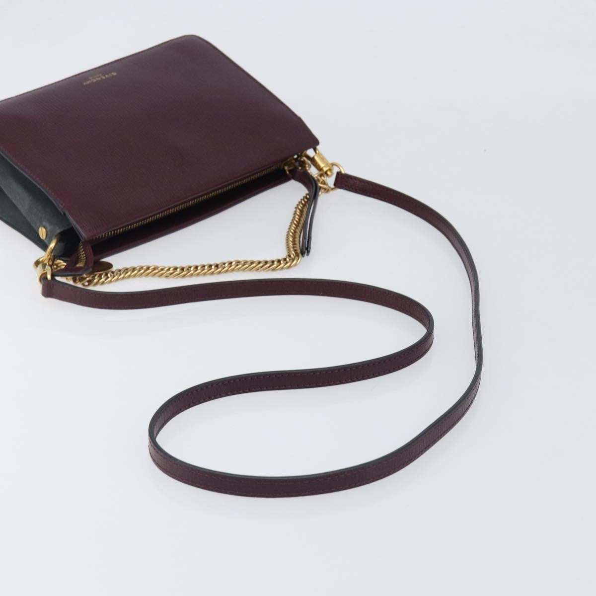 Givenchy Cross 3 Leather Burgundy Leather Crossbody Bag Bag (Pre-Owned)
