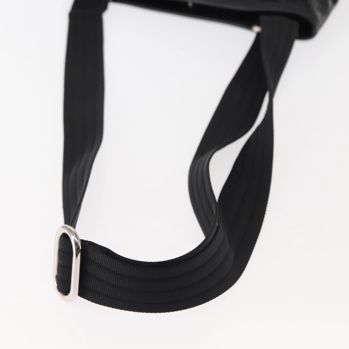 Salvatore Ferragamo Gancini Patent Leather Black Patent_Leather Shoulder Bag Bag (Pre-Owned)