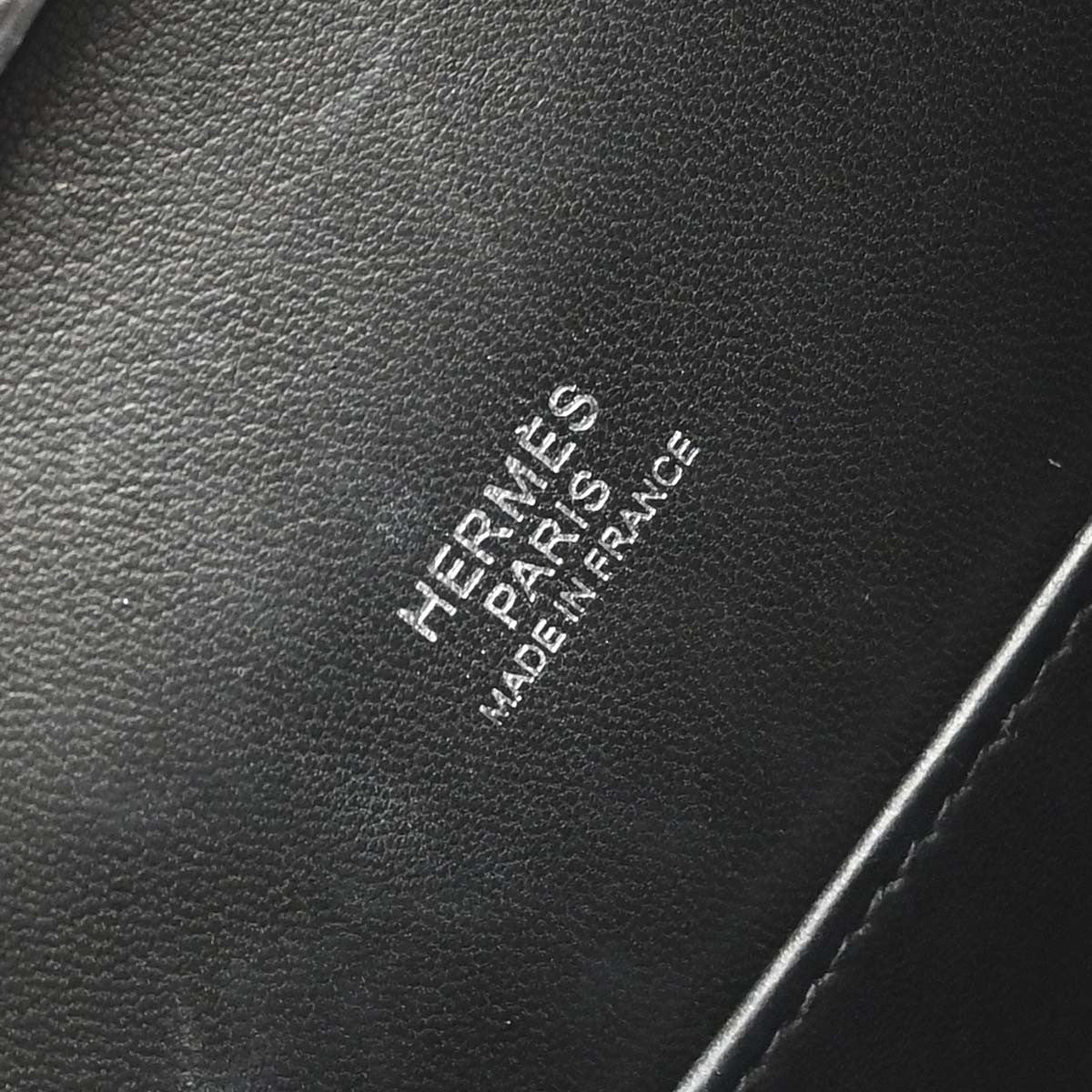 Hermes Gr24 Evercolor Black Leather Backpack Bag (Pre-Owned)