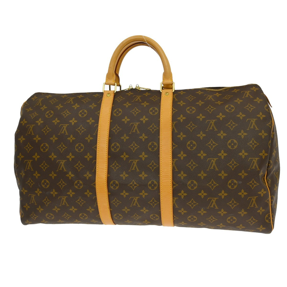 Louis Vuitton Keepall Monogram Canvas Brown Canvas Travel Bag Bag (Pre-Owned)