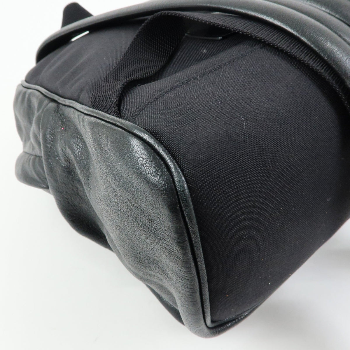 Saint Laurent City Patchwork Leather Black Leather Backpack Bag (Pre-Owned)