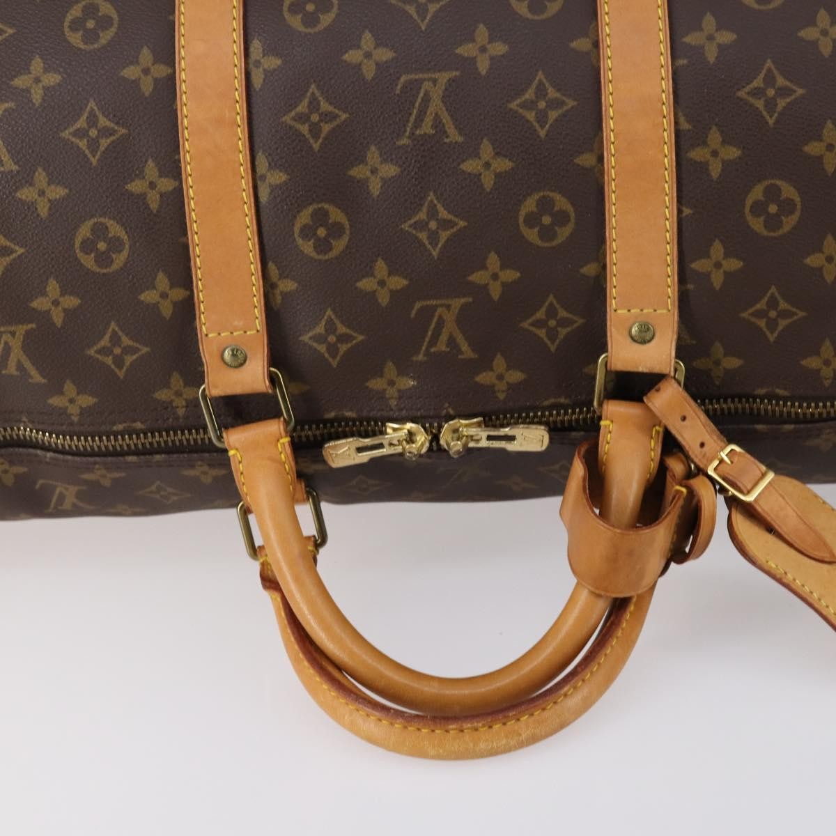 Louis Vuitton Keepall Monogram Canvas Brown Canvas Travel Bag Bag (Pre-Owned)